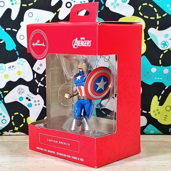 Hallmark Marvel Avengers Captain America 3.5" Christmas Tree Holiday Ornament - Picture 6 of 7